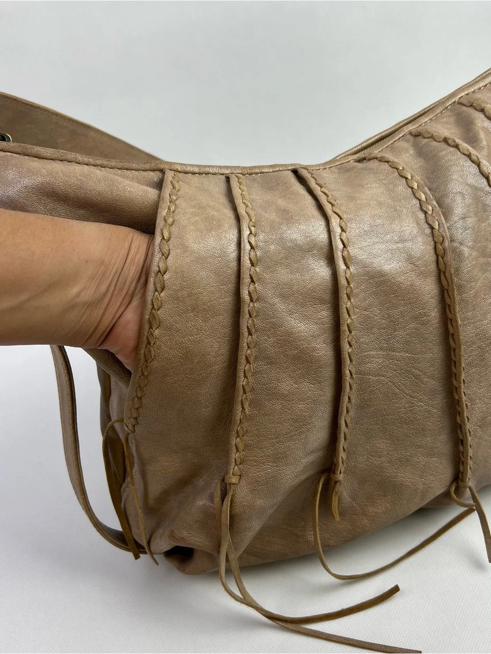 Botkier Tan Handbag Slouchy Bag Crossbody Purse